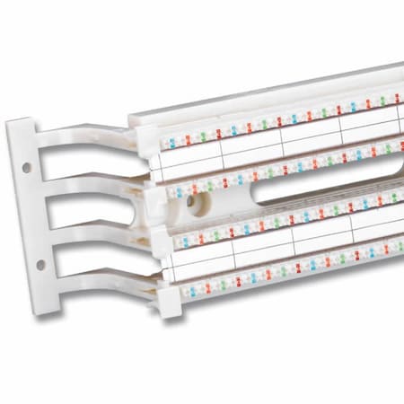Siemon 100 PR BLOCK 110 KIT W/O LEGS, CAT5E FIELD-TERM 19" PANEL, 5PR CLIPS 1U S110DA1-100RFT